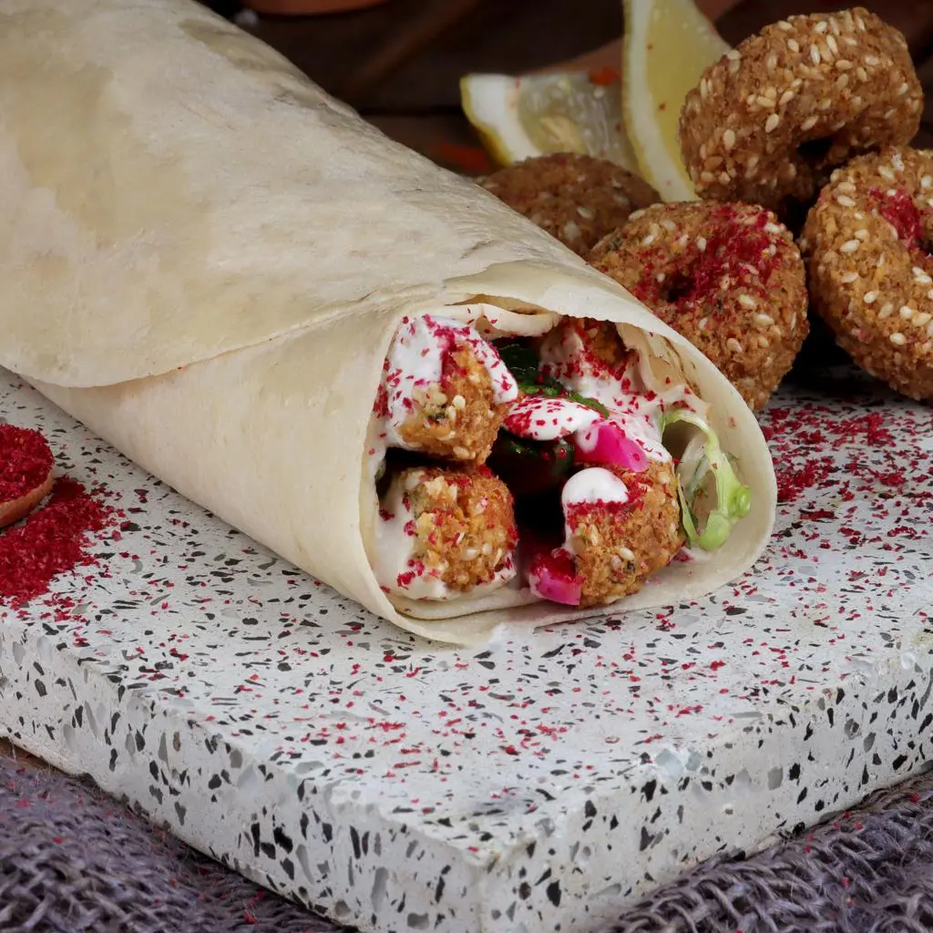 Falafel & Egg Sandwich